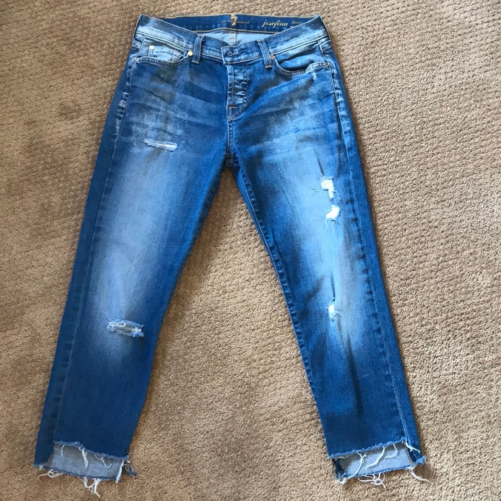 7 for All Mankind Skinny Boyfriend Jeans